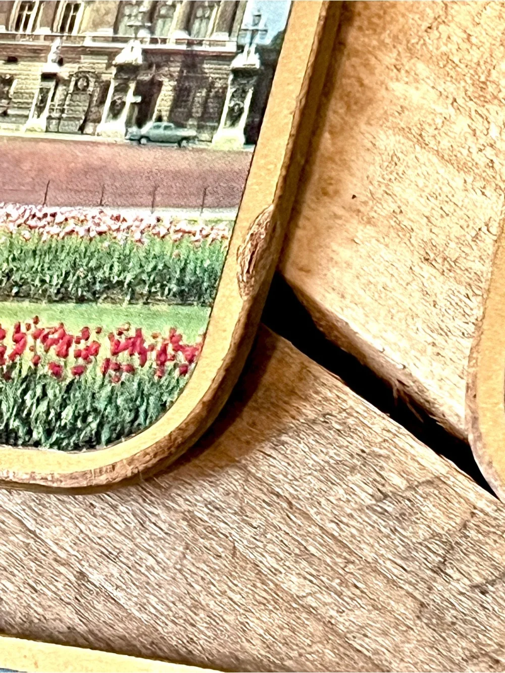 Vintage Win-El-Ware London England Landmarks Coasters Set of 6 Gold Trim 4.5